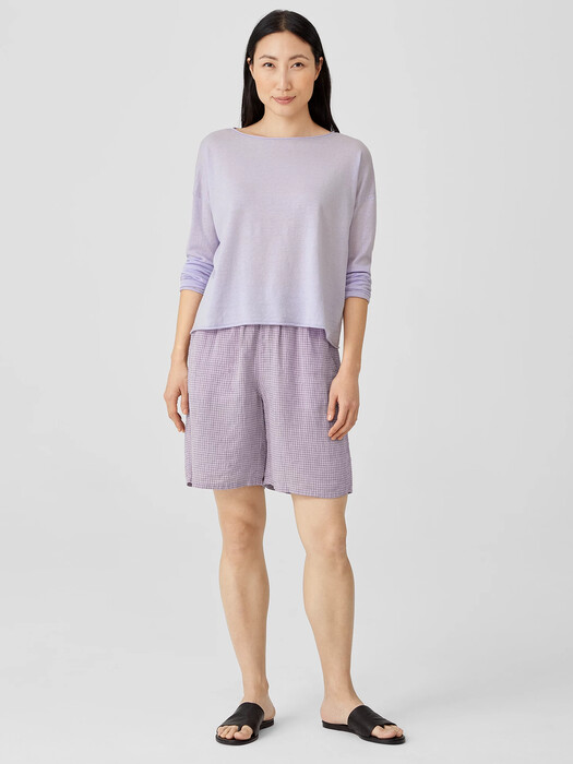 Organic Linen Cotton Jersey Box-Top