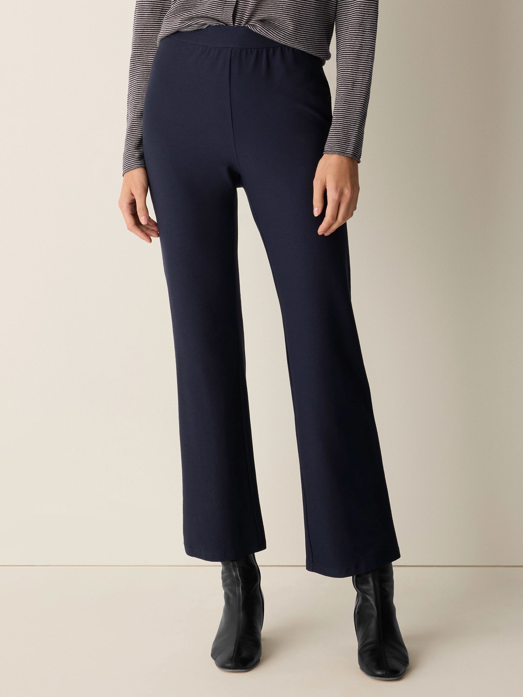 Washable Stretch Crepe Kick Pant