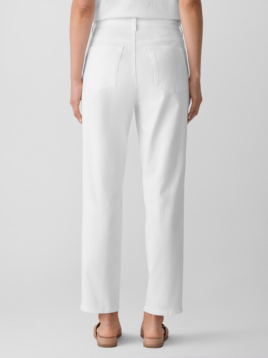 Garment-Dyed Organic Cotton Denim Slim Jean