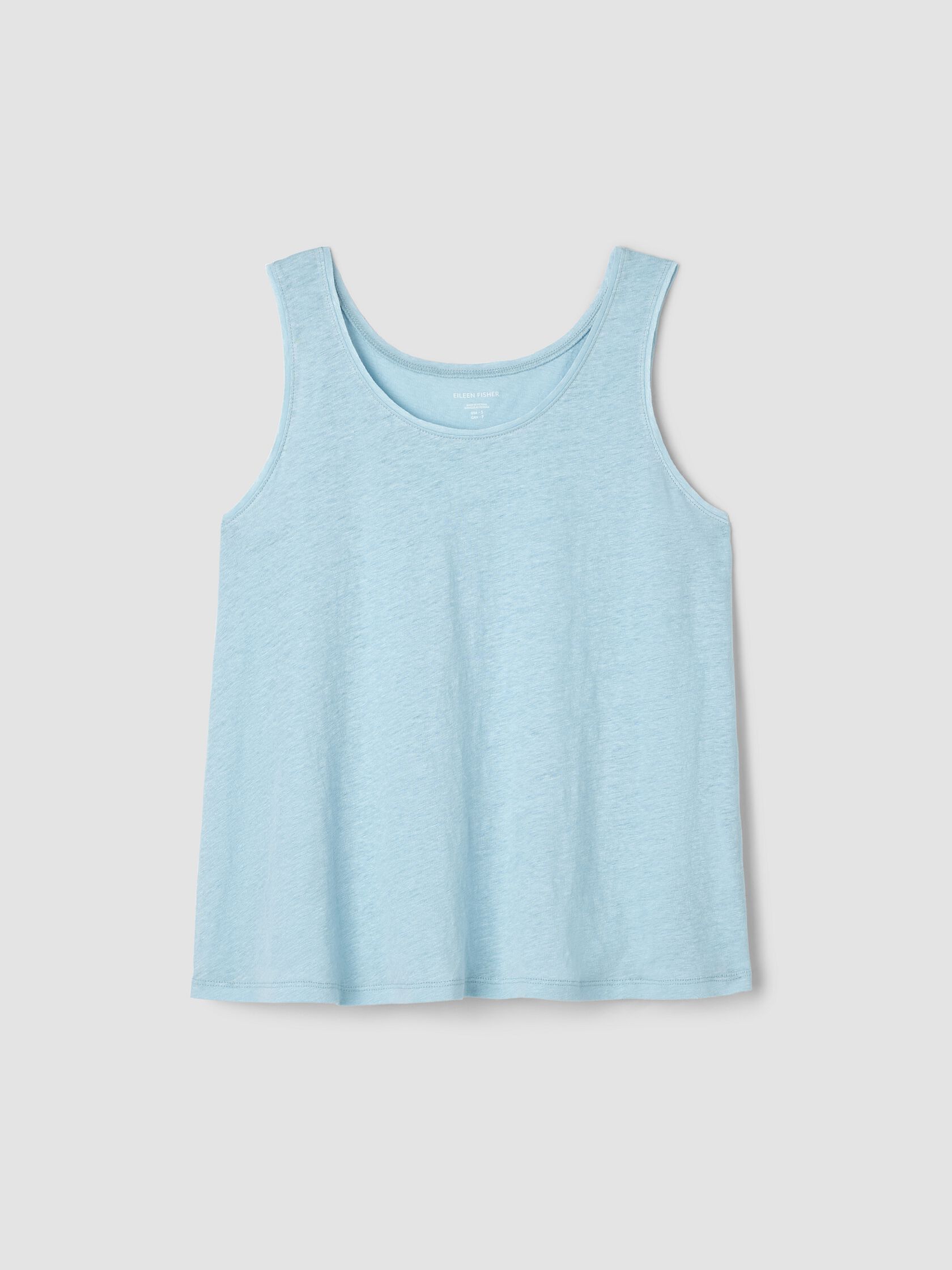 Organic Linen Jersey Scoop Neck Tank