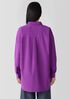 Washed Organic Cotton Poplin Classic Collar Long Shirt