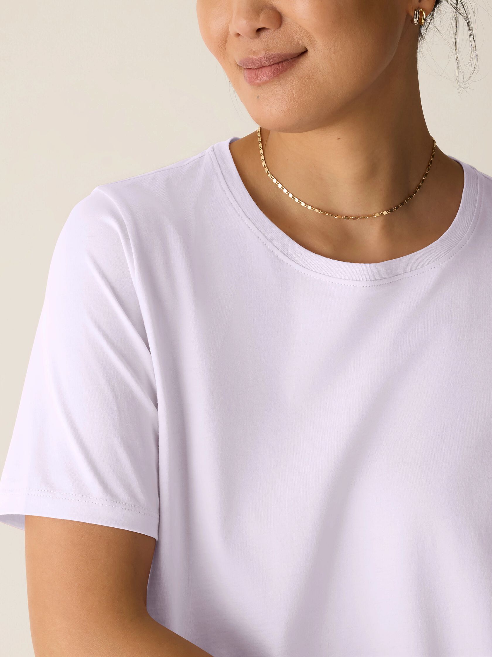 Organic Pima Cotton Jersey Round Neck Tee