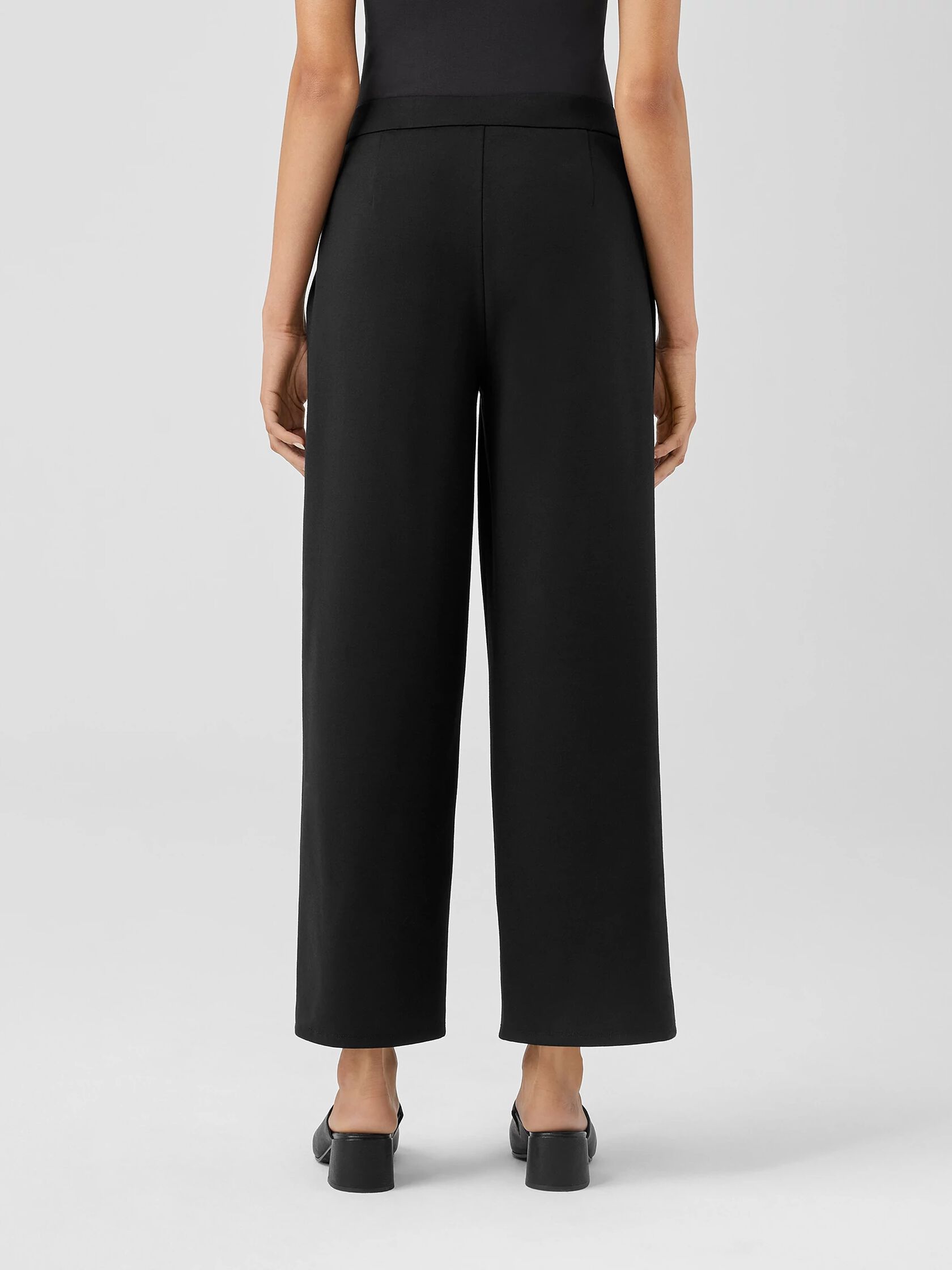 Washable Flex Ponte Wide-Leg Pant | EILEEN FISHER