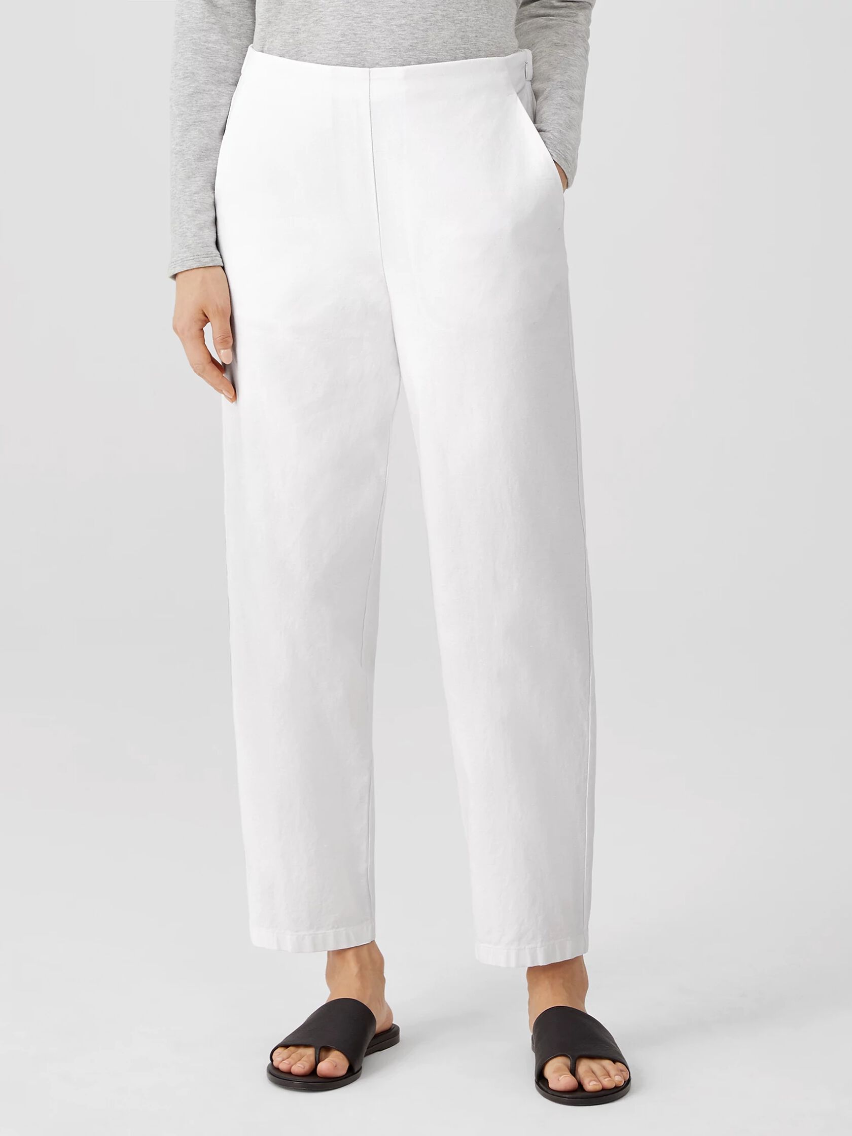 Organic Cotton Hemp Lantern Ankle Pant