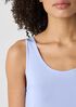 Stretch Silk Jersey Scoop Neck Tank
