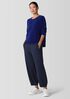Organic Cotton Chenille Jewel Neck Top