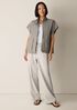 Light Cotton Nylon High Collar Vest
