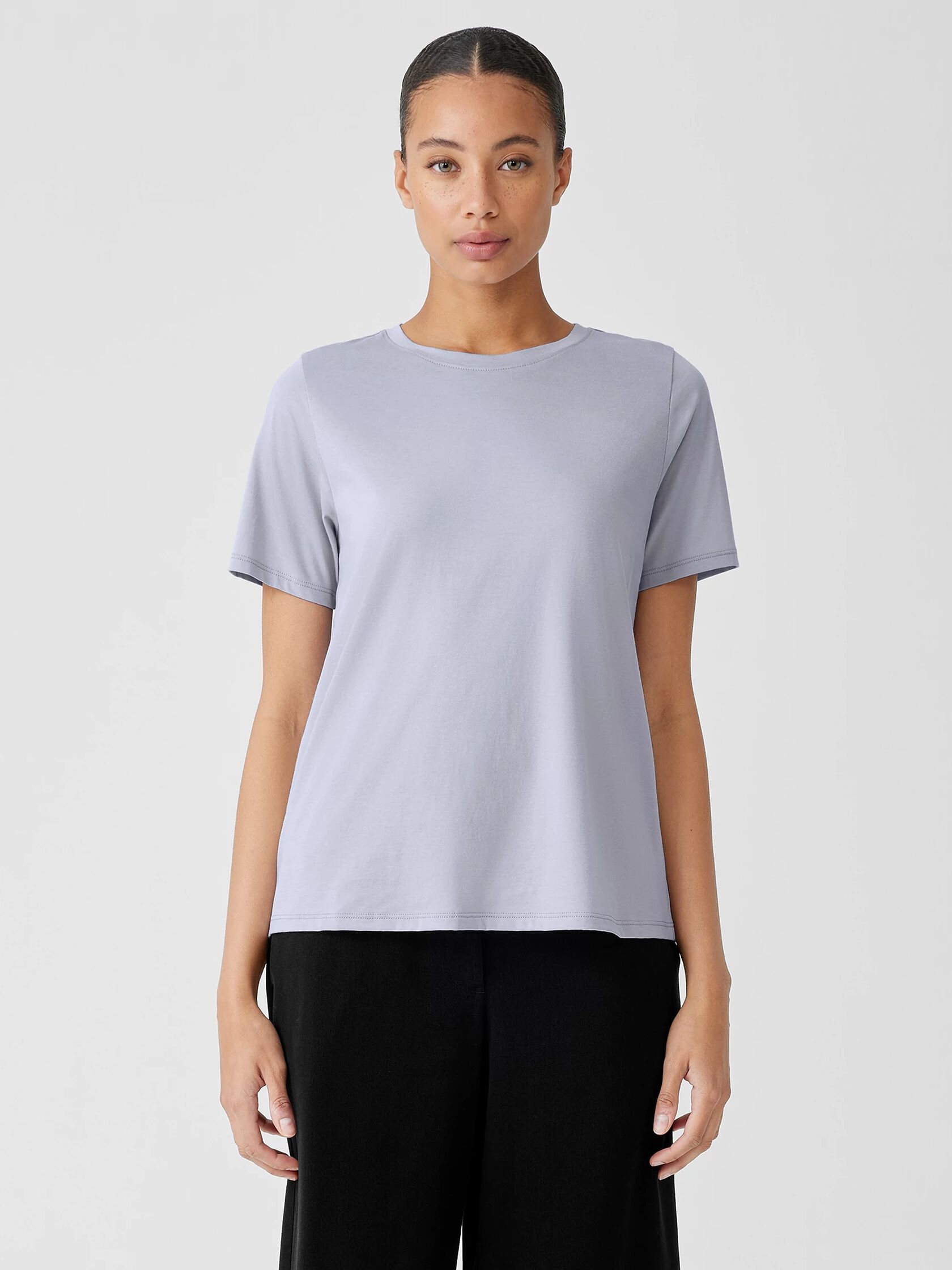 Organic Pima Cotton Jersey Round Neck Tee