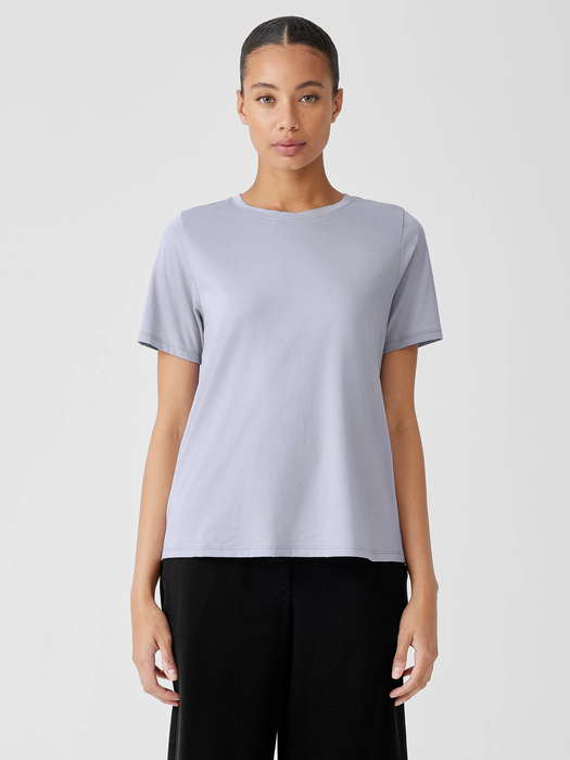 Organic Pima Cotton Jersey Round Neck Tee