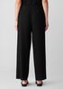 Woven Plissé Wide-Leg Pant