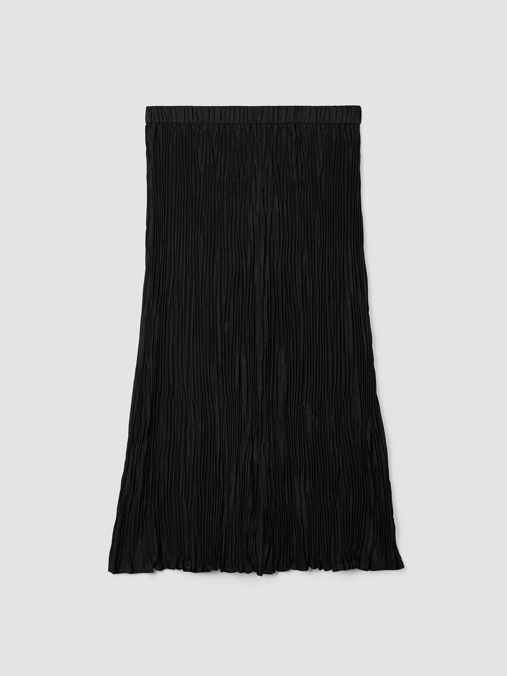 Crushed Silk Maxi Skirt