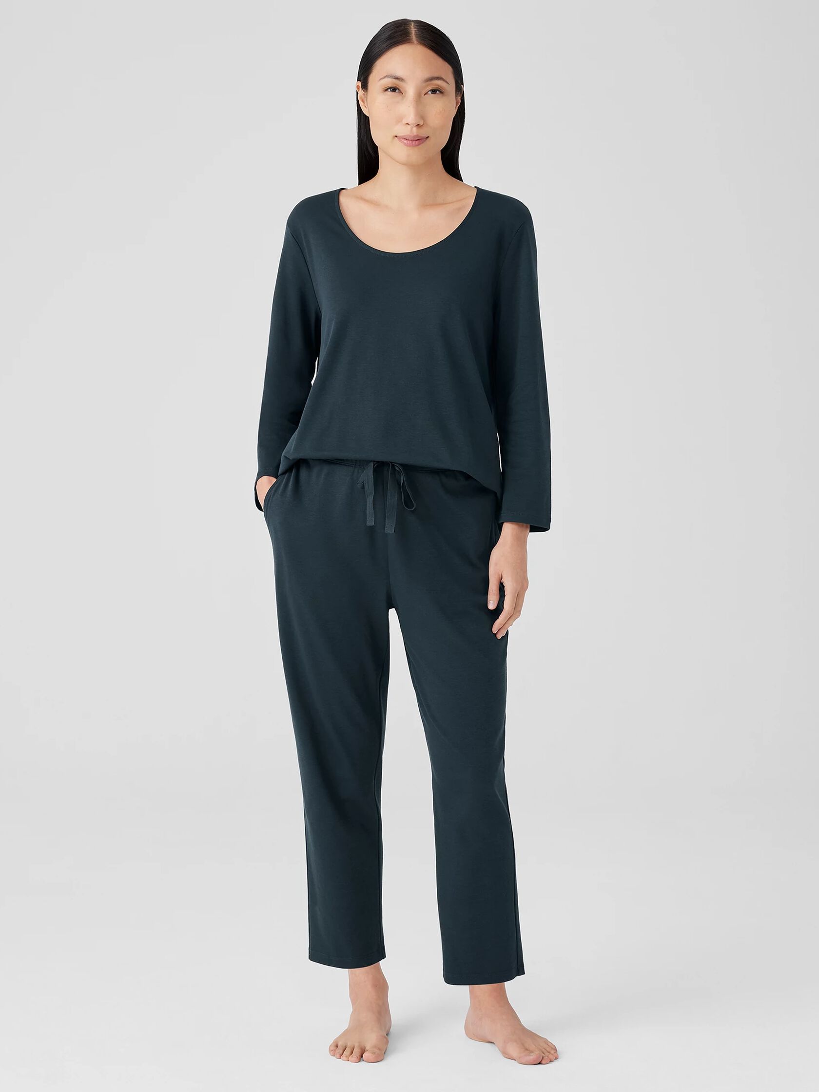 Organic Cotton Interlock Slouchy Sleep Pant