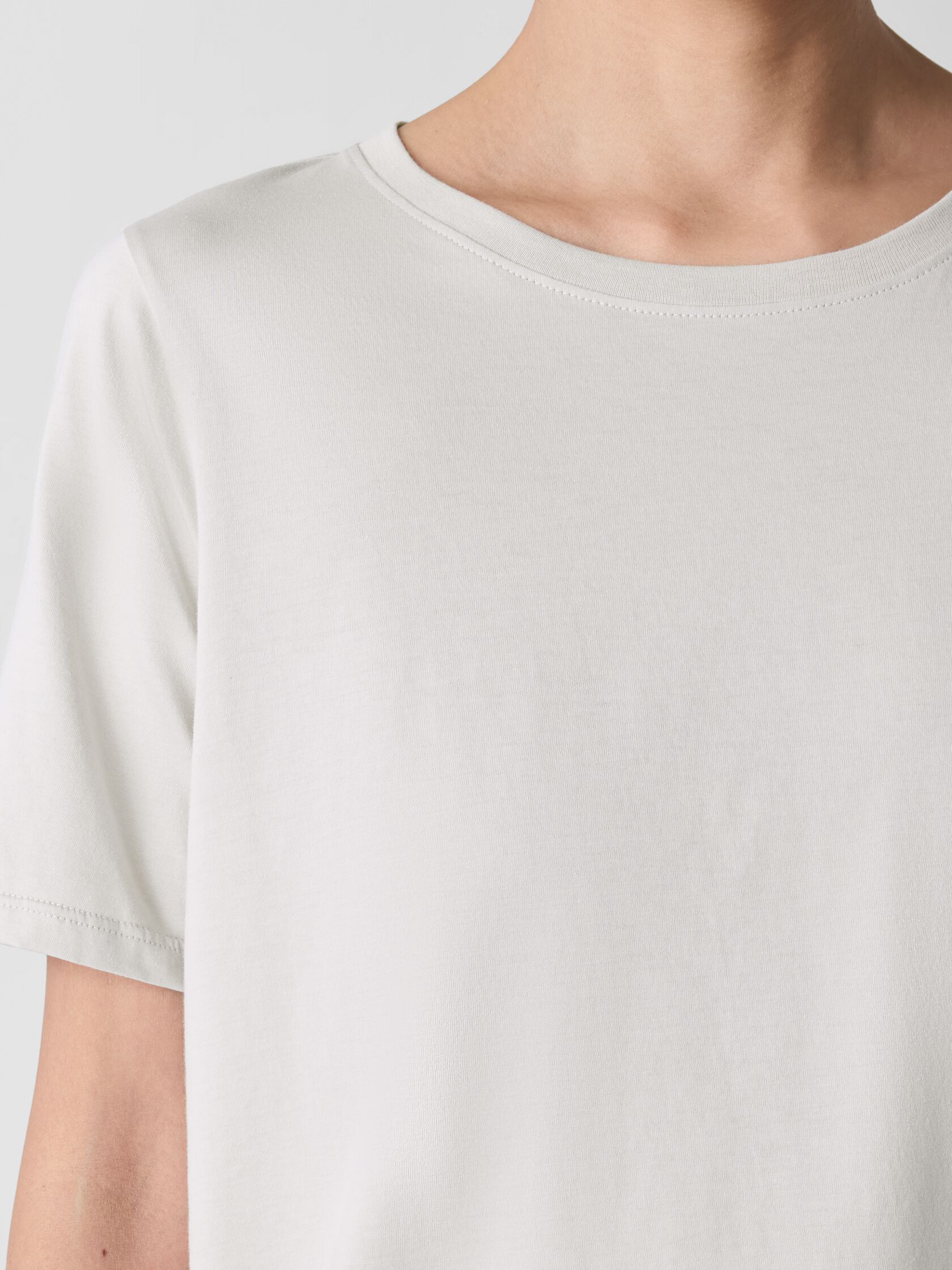 Organic Pima Cotton Jersey Round Neck Tee