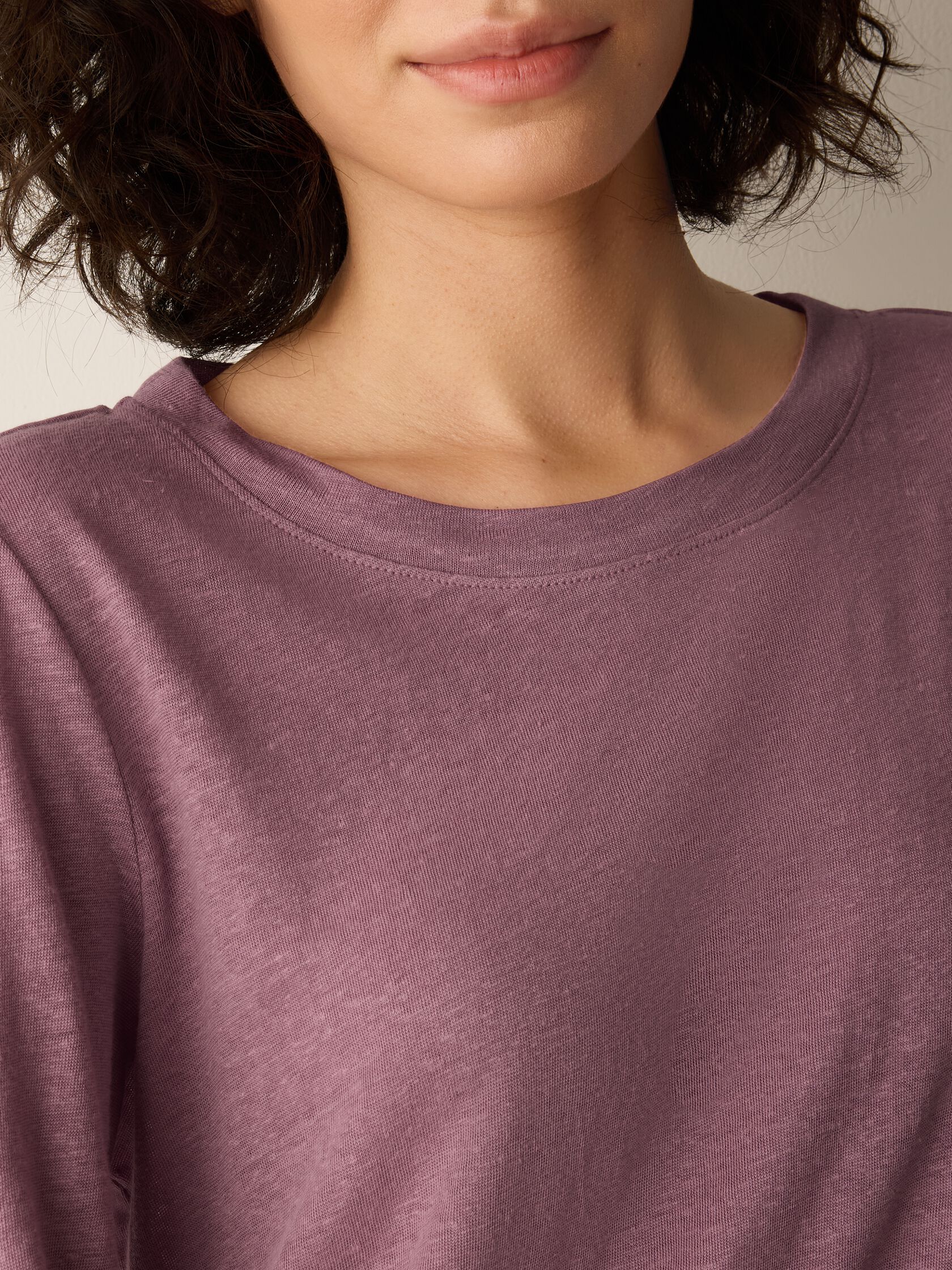 Organic Linen Jersey Long-Sleeve Tee