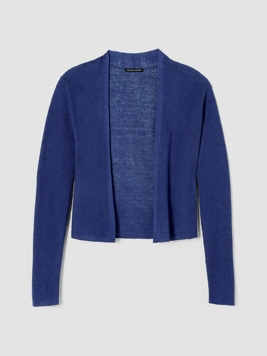 Organic Linen Cotton Cropped Cardigan