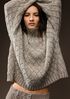 Peruvian Cotton Boucle Fluff Turtleneck
