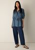Cotton Stretch Denim Arch Pant