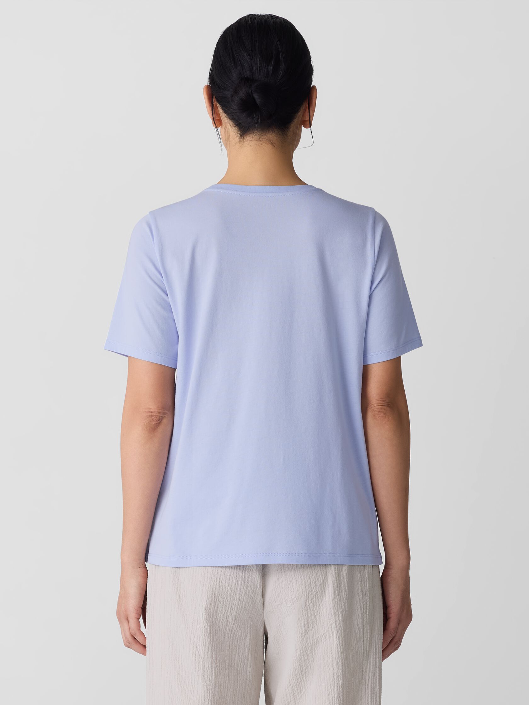 Organic Pima Cotton Jersey Round Neck Tee