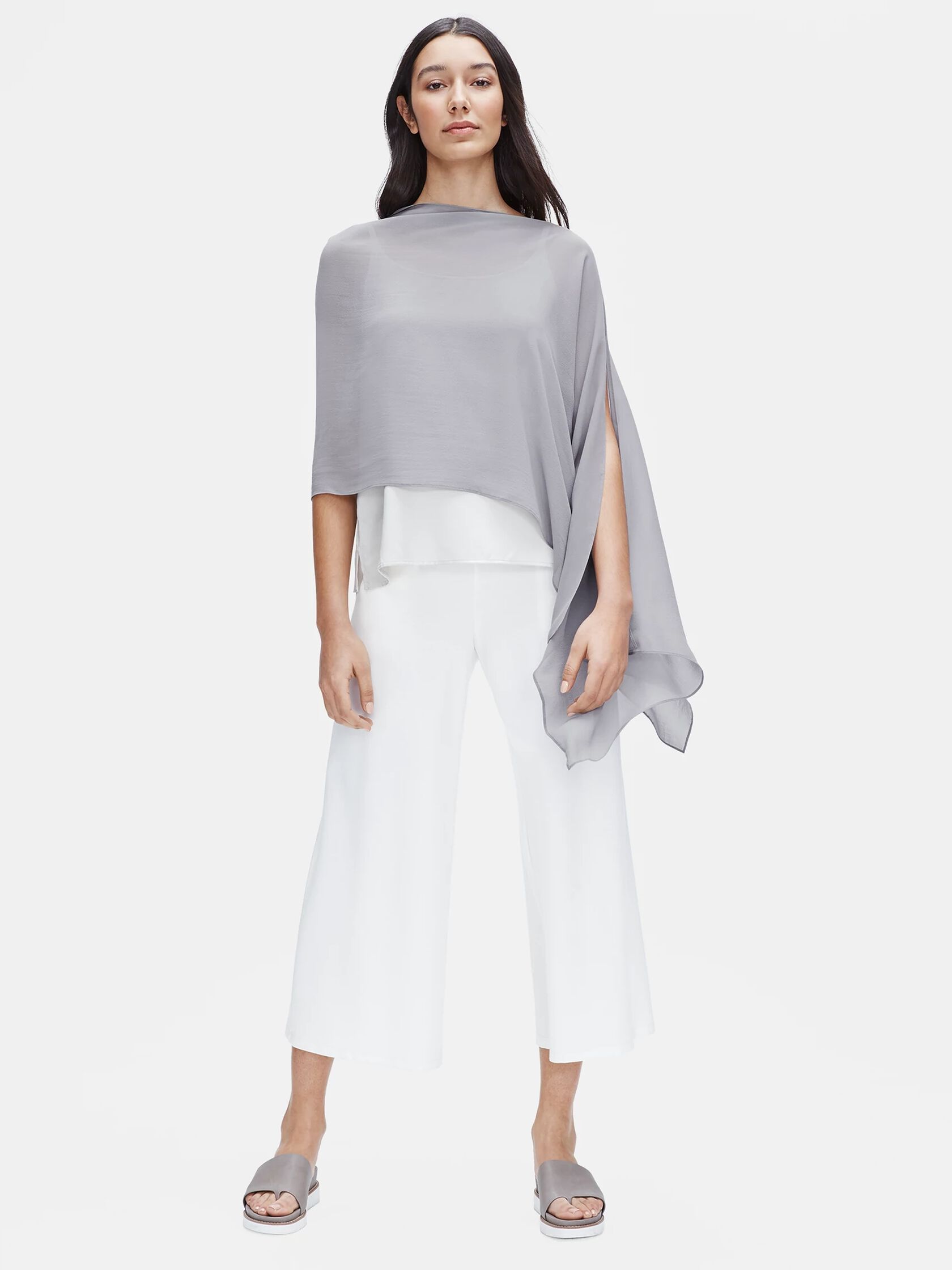 Sheer Silk Georgette Wrap