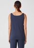 Organic Cotton Interlock Scoop Neck Sleep Tank