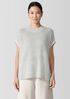 Merino Mock Neck Top in Regenerative Wool