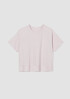 Organic Cotton Slubby Rib Knit Elbow-Sleeve Top