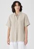 Organic Linen Classic Collar Short-Sleeve Shirt