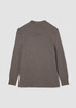 Cotton & Recycled Cashmere Turtleneck Long Top