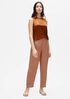 Washed Organic Linen Delave Lantern Pant