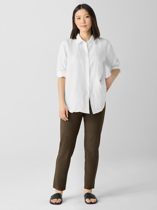 Washable Stretch Crepe Slim Pant