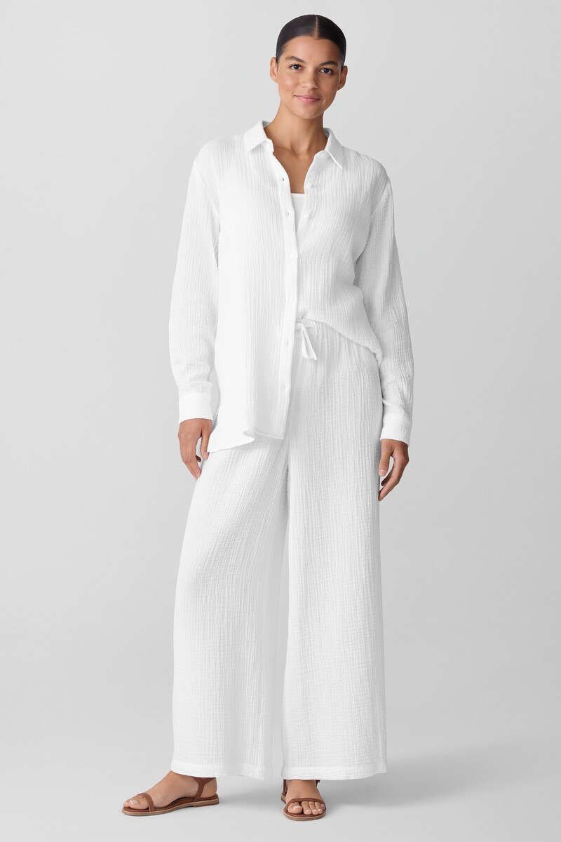 Organic Cotton Lofty Gauze Wide-Leg Pant Organic Cotton Lofty Gauze Wide-Leg Pant