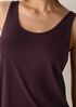 Stretch Silk Jersey Scoop Neck Tank