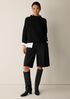Extra-Fine Ponte Pleated Shorts