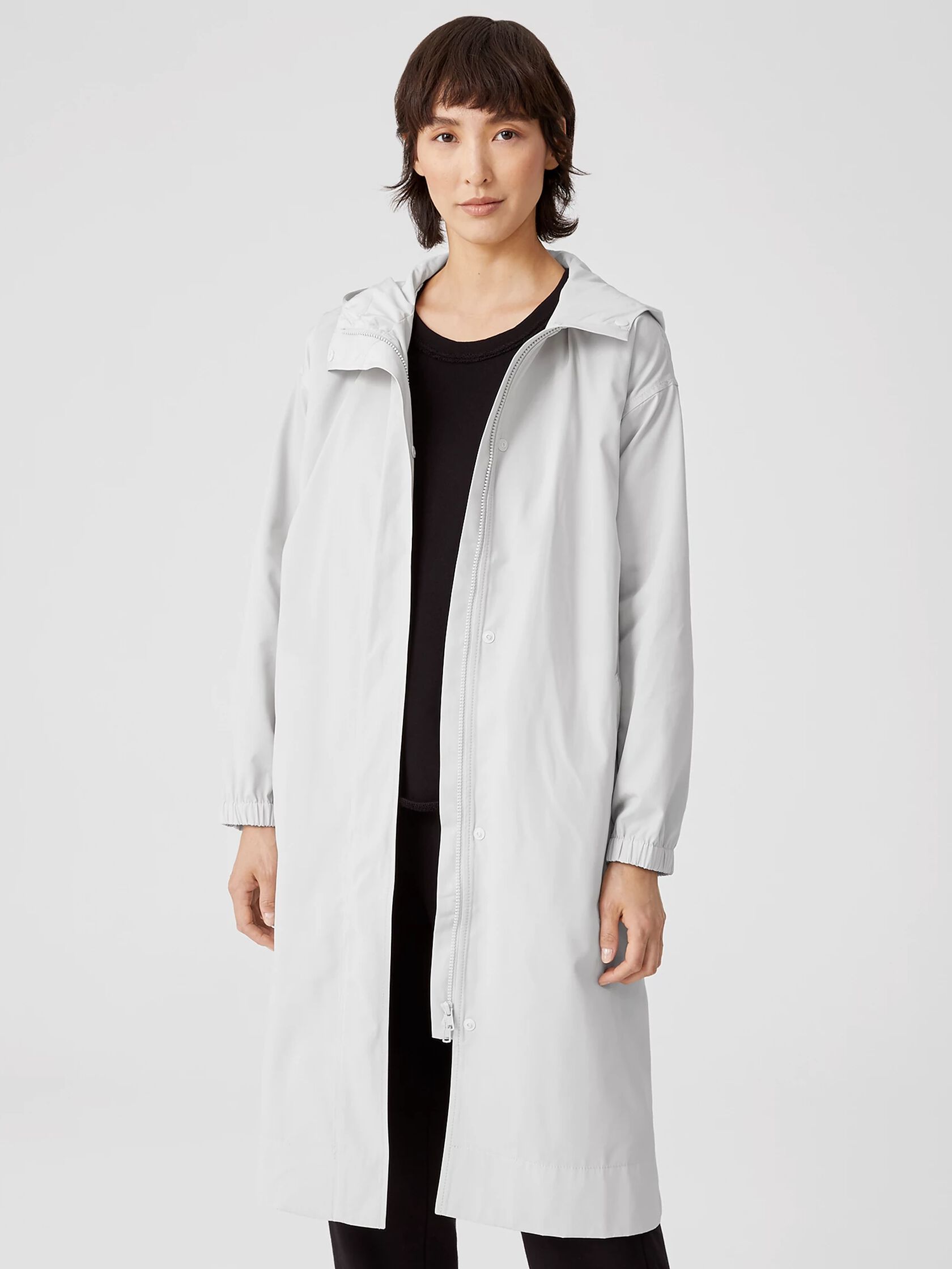 Recycled Polyester Hooded Coat