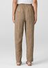 Puckered Organic Linen Tapered Pant