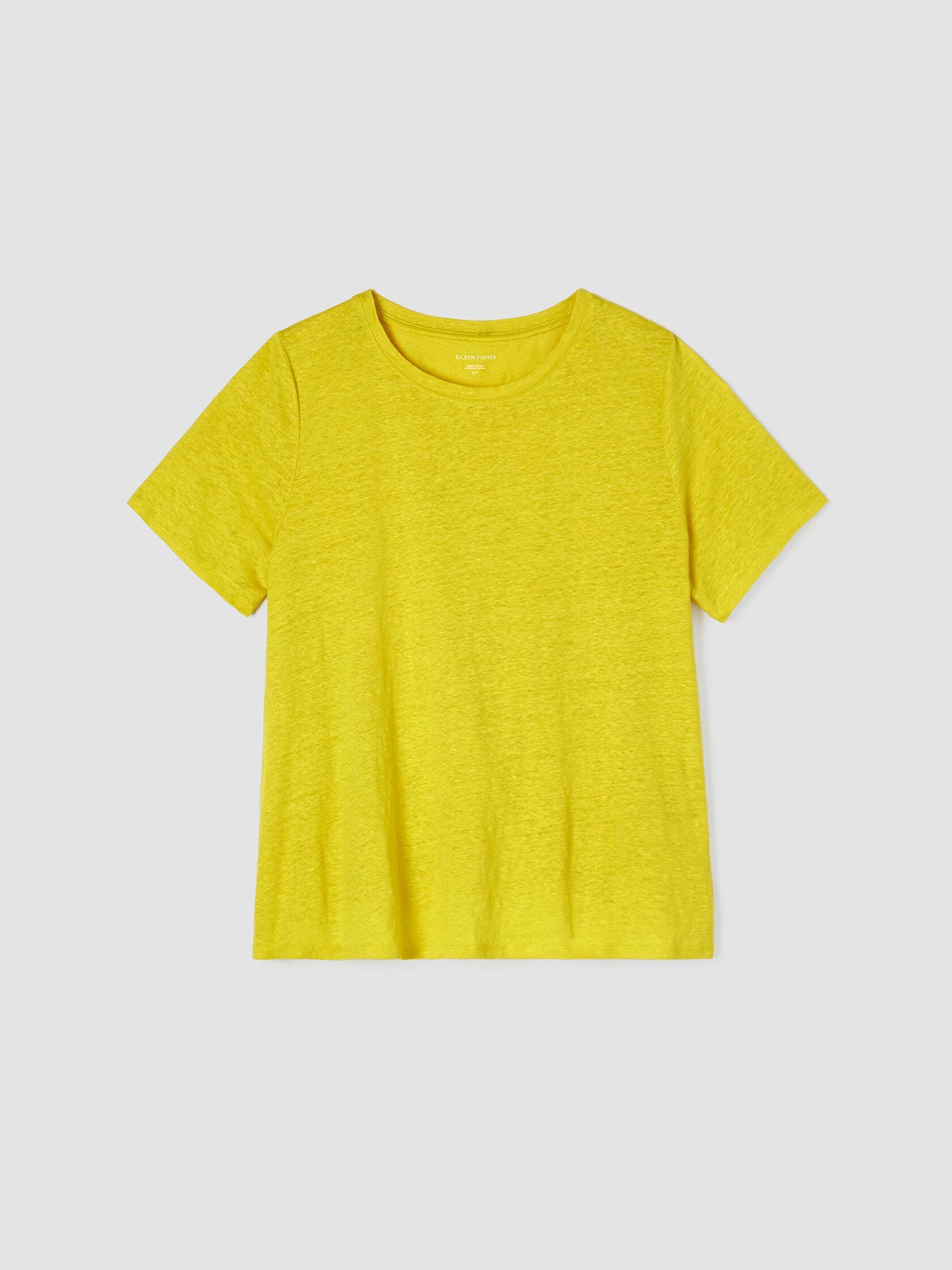 Organic Linen Jersey Crew Neck Tee