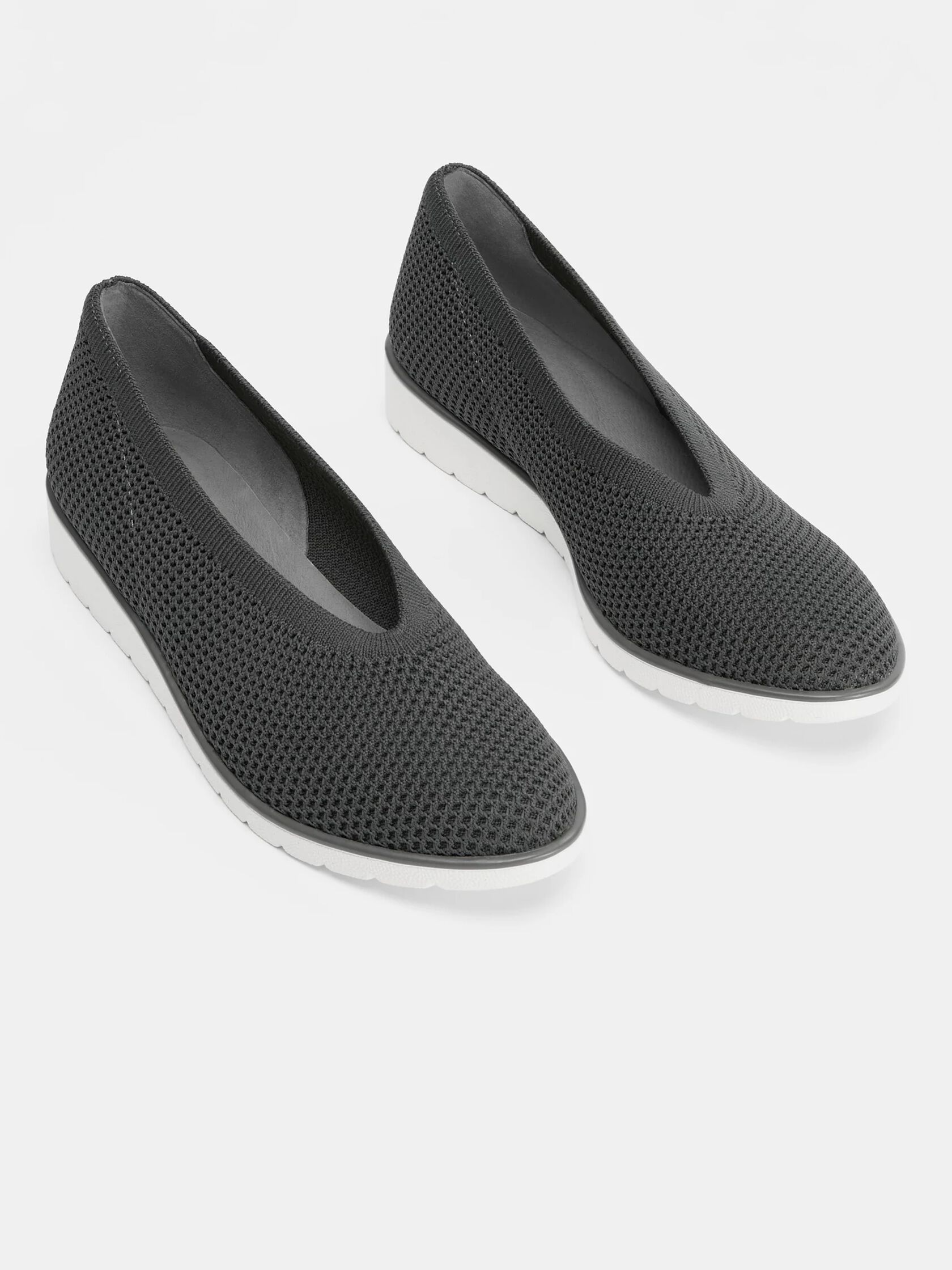 Heaven Stretch Knit Wedge Ballet Flat