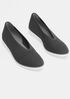 Heaven Stretch Knit Wedge Ballet Flat