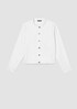 Organic Cotton Denim Stand Collar Jacket