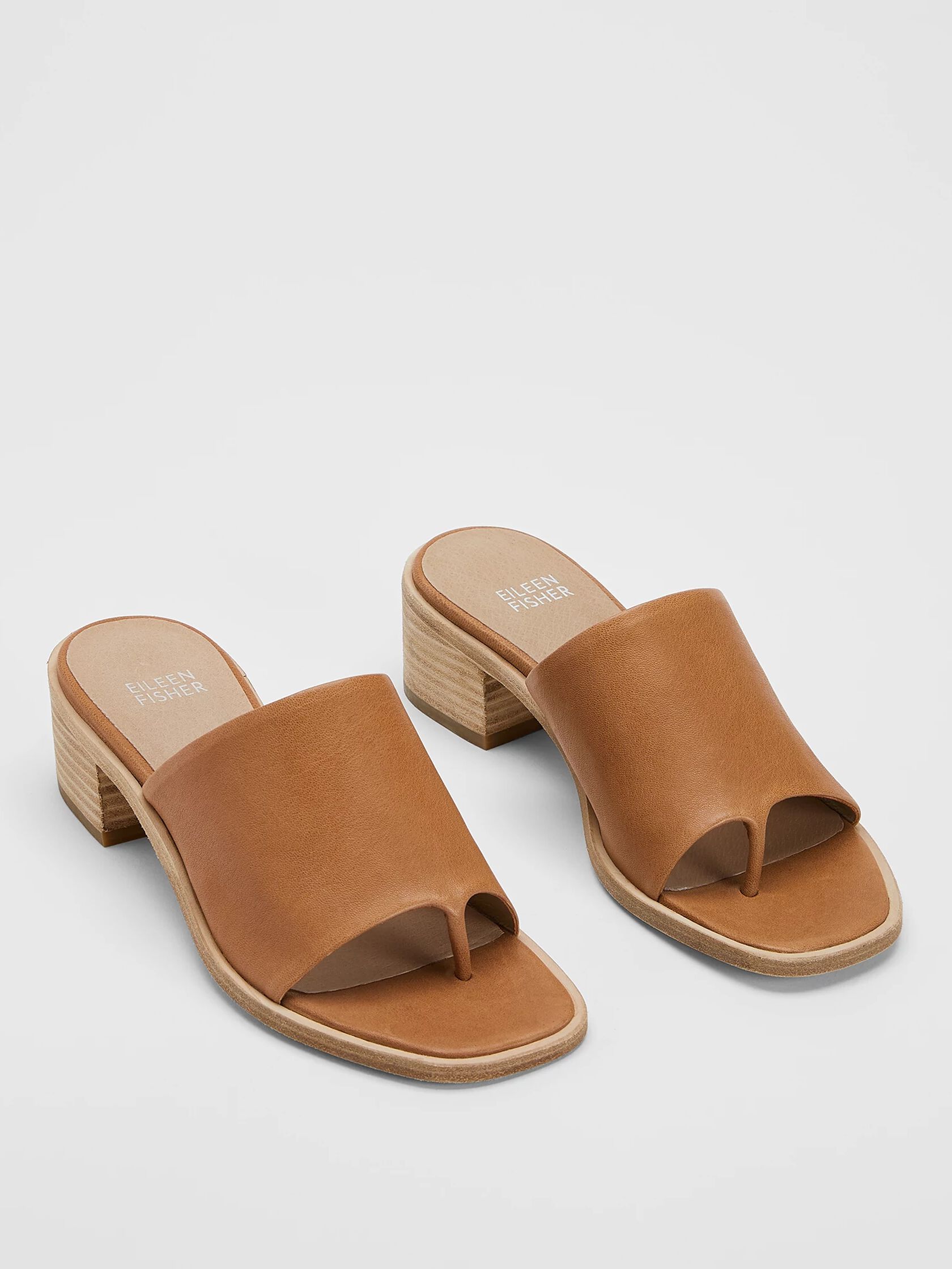 Airy Leather Slide