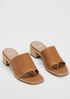 Airy Leather Slide