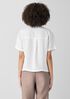 Organic Handkerchief Linen Band Collar Shirt