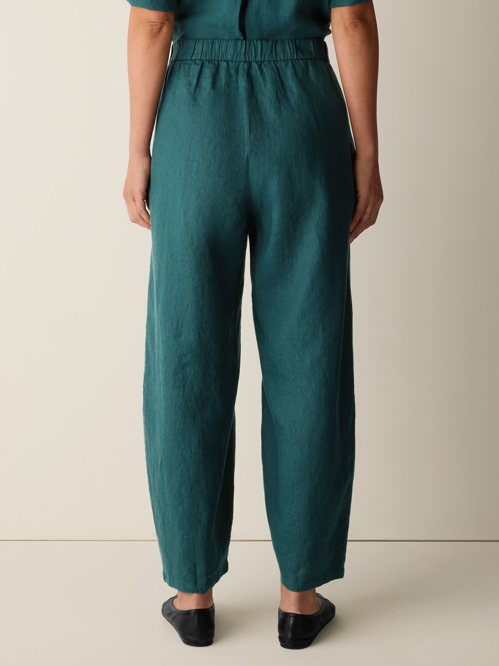 Organic Linen Curved Trouser
