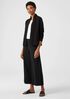 Organic Cotton Ponte Wide-Leg Pant