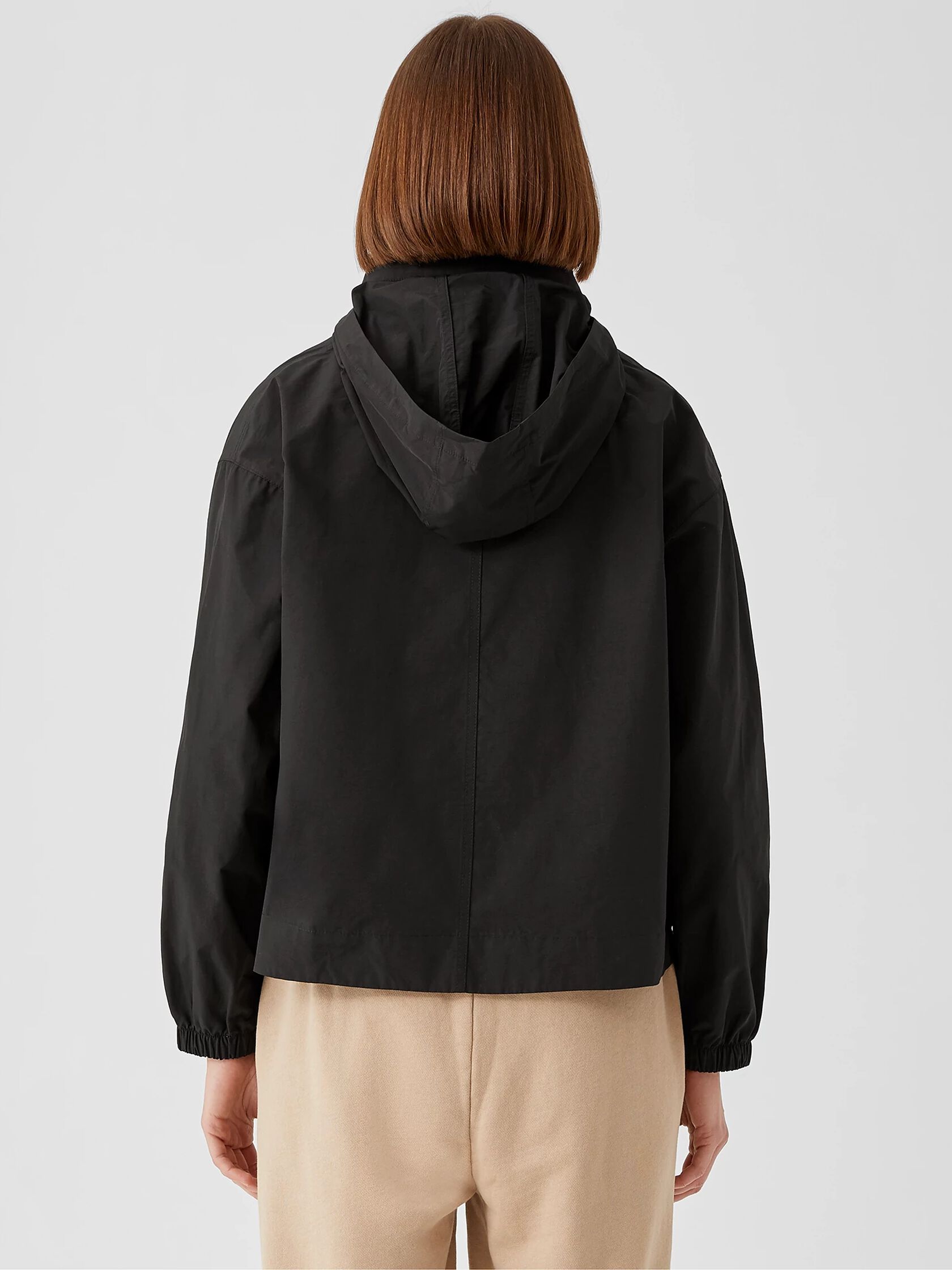 Light Cotton Nylon Stand Collar Coat