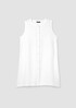 Organic Linen Round Neck Long Vest