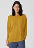 Organic Cotton Linen Slub Hooded Top