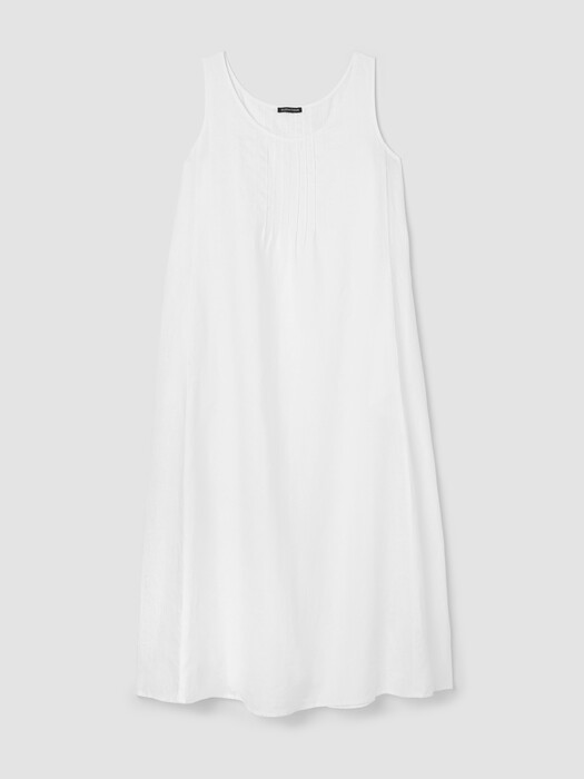 Organic Linen Scoop Neck Dress