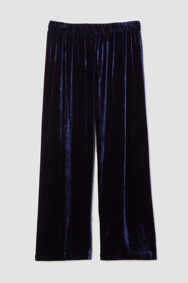 Velvet Pleated Straight Pant Velvet Pleated Straight Pant