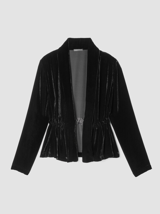 Velvet High Collar Jacket